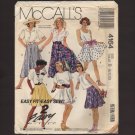 McCall's 4164 Sewing Pattern Misses Skirts Easy Fit Easy Sew Waist 24 25 26.5 1980s