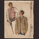 McCall's 5051 Sewing Pattern Men’s Blazer Jacket and Vest Chest 34 1950s