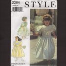 Style 2264 Flower Girl Jr Bridesmaid Dressy Dresses Sewing Pattern Size A  3  4  5  6  7  8  1990s