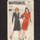 Butterick 4540 Misses Button Front Dress Fast and Easy 18-20-22 Bust 40 42 44 1980s