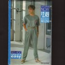 Butterick 6124 See&Sew Misses Top Tapered Pants Sewing Pattern Bust 34 36 38 1990s