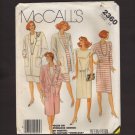McCall's 2360 Misses Coat Long Jacket Dress Sewing Pattern Size 14 Bust 36 1980s