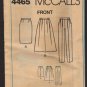 McCall's 4465 Two Classic Skirts and Pants Misses Sewing Pattern 10 12 14 Waist 25 26.5 28 1980s