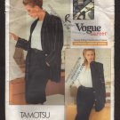 Vogue 2034 Tamotsu Career Jacket Pants Skirt Sewing Pattern Misses 8 10 12 Bust 31.5 32.5 34 1980s