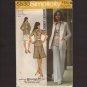 1970s Designer Fashion Skirt Top Pants Cardigan Simplicity 5530 Misses 12 Sewing Pattern Bust 34