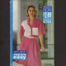 Misses Shirt and Culottes Shorts Butterick 6768 Sewing Pattern Sz 12 14 16 Bust 34 36 38 1990s