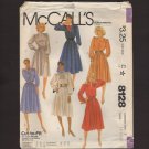 Misses Long Sleeved Dress Gathered Skirt McCall's 8128 Sewing Pattern Sz 16 - 20 Bust 38 40 42 1980s