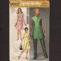 Vintage Misses Dress or Tunic and Pants Simplicity 9062 Sewing Pattern Sz 12 Bust 34  1970s