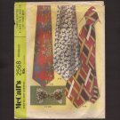 1970 Neckties and Bow Tie Sewing Pattern 4" and 5" McCall's 2568 1970s