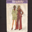 Vintage Jacket or Vest, Pants and Mini Skirt Misses' Simplicity 5920 Sewing Pattern Bust 34 1970s