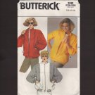 Retro 1980s Unlined Zip Front Jacket Sewing Pattern Butterick 3598 Uncut Size 14 - 18