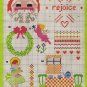 Teach Yourself Counted Cross Stitch Leisure Arts Leaflet 52 Patterns for 20 Projects