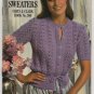 Cotton Up To Sweaters Coats & Clark Book No. 300 Crochet and Knitting Patterns Misses Sweaters
