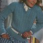 Cotton Up To Sweaters Coats & Clark Book No. 300 Crochet and Knitting Patterns Misses Sweaters