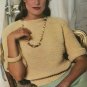 Cotton Up To Sweaters Coats & Clark Book No. 300 Crochet and Knitting Patterns Misses Sweaters