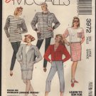 McCall's 3972 Misses Cardigan Top Skirt and Pants Sewing Pattern Size 18, 20 Bust 40, 42 1980s