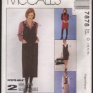 Misses Jumper and Blouse McCall's 7878 Sewing Pattern Size 12 14 16 Bust 34 36 38 1990s