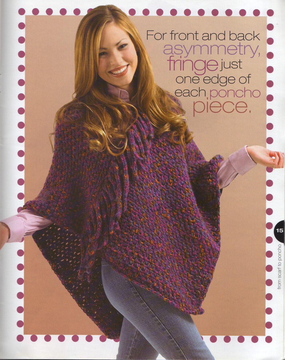 from Scarf to Poncho Turn a Crocheted Scarf into a Fashionable Poncho