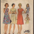 1970s A-line Collarless Dress Simplicity 6079 Sewing Pattern Half-Size Bust 45 47 Size 22½ & 24½