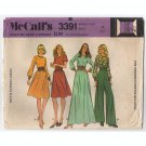 McCall's 3391 Misses Dress or Blouse Sewing Pattern for Stretchable Knits Size 10 Bust 32.5 1970s