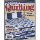 Fons & Porter's Love of Quilting – January / February 2008 Triangle Technique