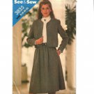 Butterick See & Sew 3835 Misses Jacket & Skirt Sewing Pattern Size 8-10-12 Bust 31.5 32.5 34