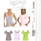 McCall's 6036 Misses Close Fitting Pullover Tops with Crafty Trims Size Xsm Sm Med M6036