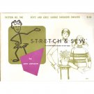 Stretch & Sew 940 Children's Saddle Shoulder Pull-over Knit Sweater Sewing Pattern Chest 23–36
