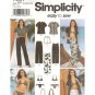 Simplicity 7231 Misses 12 - 18 Shirt Pants Shorts Sarong Skirt Swim Suit & Bag Sewing Pattern UNCUT