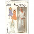 Simplicity 8414 Uncut Misses Wedding Dress Bridesmaids Dresses Sewing Pattern Size 10