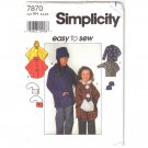 Simplicity 7870 Uncut Child's and Girls' Jacket, Poncho, Hat and Muff Sewing Pattern Size 3 4 5 6