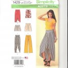 Simplicity 1429 Uncut Misses Pull on Skirt Pants Shorts Sewing Pattern SZ 16-24 2014