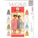 McCall's 2093 Children's Summer Dress with 8 looks Uncut Sewing Pattern Size 2 3 4 Girls