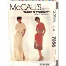 McCall's 7356 Pullover Dress Size Small Uncut Sewing Pattern Make it Tonight