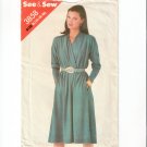 Butterick See & Sew 3858 Uncut Misses Loose fitting Dress Sewing Pattern Size 14 16 18 early 1980s