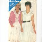 Butterick See & Sew 3888 Uncut Misses Dress and Jacket Sewing Pattern Size 8-12 1980s