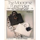 The Macrame Pursemaker designed by Rose Brinkly 14 Purse Designs # 7228