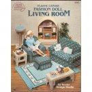 Fashion Doll Living Room Plastic Canvas American School of Needlework 3085 fits 11½ dolls ASN