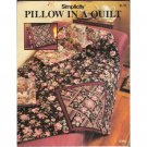 Simplicity Pillow In A Quilt Leaflet # 0394 sew a quilt and fold into a pillow © 1991