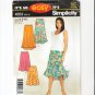 Simplicity 4653 Misses' Skirt in Two Lengths elastic waist 4 panels Size 6-16 Uncut Sewing Pattern