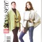 Butterick B6580 See & Sew Misses' Cape frog closure or fabric belt Uncut Sewing Pattern Size 4-26