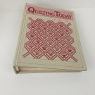Quilting Today Binder filled with 14 back issues 1989 - 1991 No. 16-25 Both in Good Condition