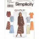 Simplicity 8226 UNCUT Misses Top Skirt Pants Scarf Sewing Pattern Sz AA  XS-M
