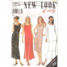 New Look 6941 Sleeveless Dress, Pullover Long Sleeve Top Sewing Pattern Sz 10-22