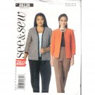 See & Sew B6120 UNCUT Misses Jacket Sewing Pattern Sz 6-22 Butterick 6120