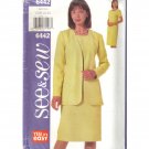 See & Sew 6442 Jacket & Dress  Sewing Pattern Size 20-24 Butterick Uncut FF "Yes! It's easy"