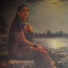 Raja Ravi Varma  "Lady in Moonlight" Indian contemporary art