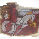 Sudharshana Chakra from Mahabharata series- M.F.Husain Signed Limited Edition Print