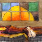 Bhishma  from Mahabharata series- M.F.Husain Signed Limited Edition Print Indian Contemporary art