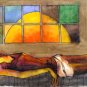 Bhishma  from Mahabharata series- M.F.Husain Signed Limited Edition Print Indian Contemporary art